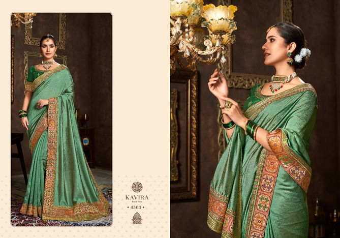 Kavira Aarya Heavy Designer Wholesale Wedding Wear Sarees